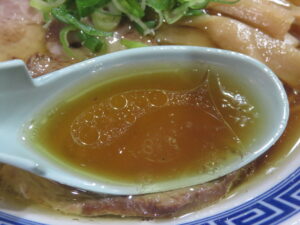 中華そば@びーとん 中華そば（津山駅）スープ