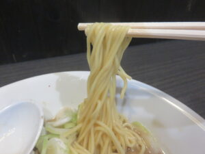 濃厚煮干しラーメン@麺屋 井上（堀切菖蒲園駅）麺