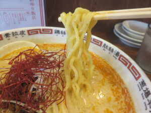 担々麺（辛口）@麺飯食堂 新ゆり飯店（新百合ケ丘駅）麺