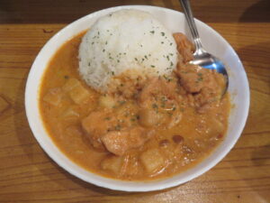 濃厚イカ煮干そば(手揉み麺)@食撃の琥煌(大師前駅)マッサマンカレー(ミニ)