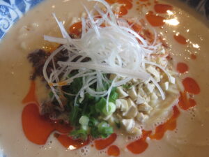 特製桜エビのクリーミー担々麺@飲茶&担々麺 彩葉 IROHA（新狭山駅）具