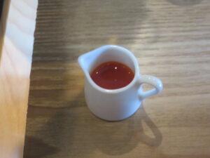 特製桜エビのクリーミー担々麺@飲茶&担々麺 彩葉 IROHA（新狭山駅）辣油