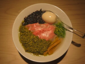 特製牡蠣塩ラーメン@らぁめん 希いろ（中野坂上駅）ビジュアル：トップ