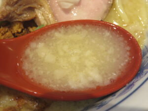 濃厚鶏らーめん（通常）@RAMEN MONDAY ～理科大ラーメンサークル～（野田市駅）スープ