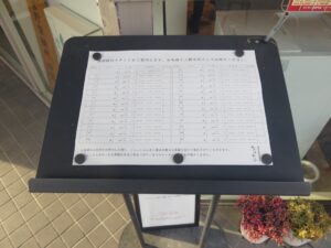 特製ワンタン麺@ワンタン麺専門店 たゆたふ（多治見駅）ウエイティングシート
