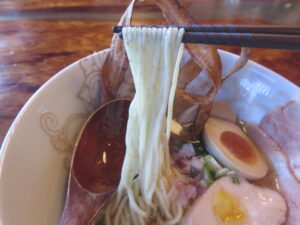 塩とりそば@とりそば 下地橋（和歌山県田辺市）麺