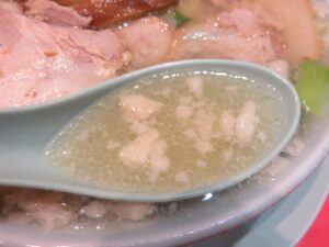 ねぎとんラーメン@ラーメン ねぎとん（平井駅）スープ