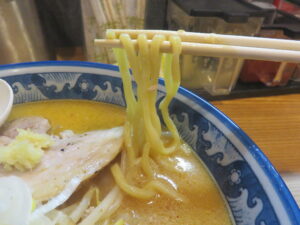 熟成味噌ラーメン@麺屋 樹（野田市駅）麺