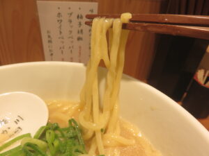 貝出汁味噌らぁ麺(並盛)@貝麺 ふか川(人形町駅)麺
