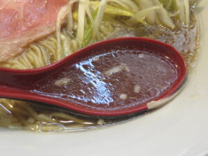 葱ラーメン@葱料理 shin's place(三軒茶屋駅)スープ