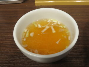 帆立と鯛香る塩油そば@油そば 六善（十条駅）スープ