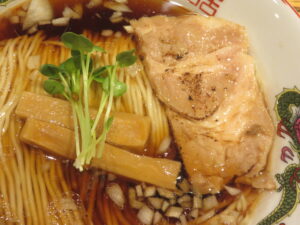 醤油ラーメン@中華蕎麦 国領大門(国領駅)具