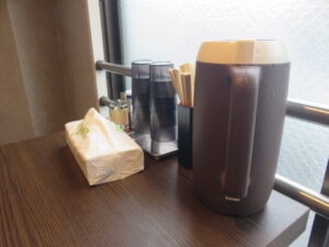 濃厚海老味噌らーめん@MAZE TOKYO（築地市場駅）卓上
