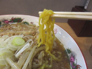北ノ醤油ラーメン@北ノ醤油 チーホー（水道橋駅）麺