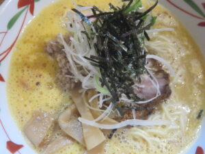 納豆らーめん（細麺）@らーめん天神下 大喜（入谷駅）