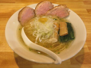 鴨青唐ラーメン（塩）@鴨ラーメン 一心（千歳烏山駅）ビジュアル