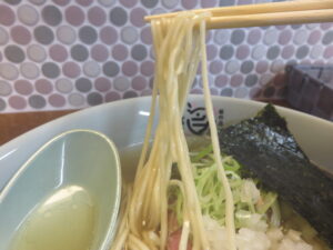 ワンタン塩中華そば@桜の㐂 中華そば（保田駅）麺