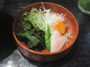 宍道湖しじみ潮味ラーメン@宍道湖しじみ潮味ラーメンの店 OISHINBO(王子駅)具:別皿
