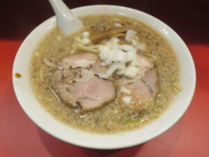 煮干背油ラーメン(太麺)@麺舗4126(門前仲町駅)ビジュアル