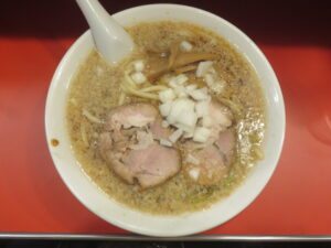 煮干背油ラーメン(太麺)@麺舗4126(門前仲町駅)ビジュアル:トップ