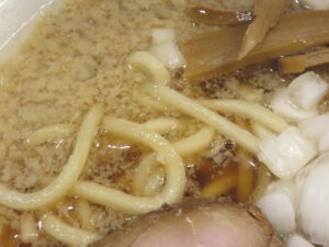 煮干背油ラーメン(太麺)@麺舗4126(門前仲町駅)麺