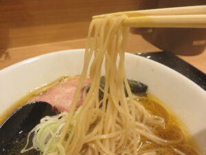中華そば(細めん)@天ぷらと酒肴 深綠栽(新小岩駅)麺