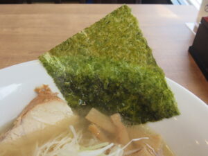 塩ラーメン@ラーメン留(早川駅)具:海苔