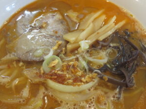辛味噌ラーメン@山本商店(北海道枝幸郡)具
