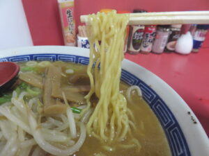 味噌ラーメン@ラーメン 富新(網走駅)麺