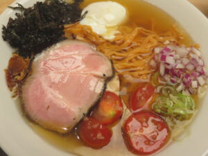 煮干しと宍道湖蜆の冷やし麺@RAMEN TUNE（高輪台駅）具