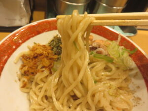 油そば(大盛)@麺屋 籠谷(中野新橋駅)麺