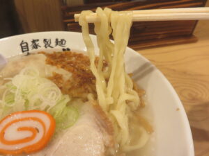 ワンタン麺(塩)@自家製麺 あいづ(菊川駅)麺
