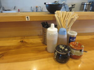 ラーメン@Ramen house メリー(埼玉県深谷市)卓上