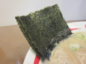 龍馬豚骨ラーメン@豚骨ラーメン 龍馬(市が尾駅)具:海苔
